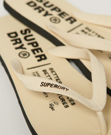 Superdry Zehentrenner in Beige