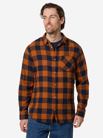 Denim Factory - Ajuste regular Camisa 'Denver' en marrón