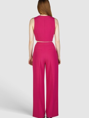 MARC AUREL Loose fit Pleated Pants in Pink