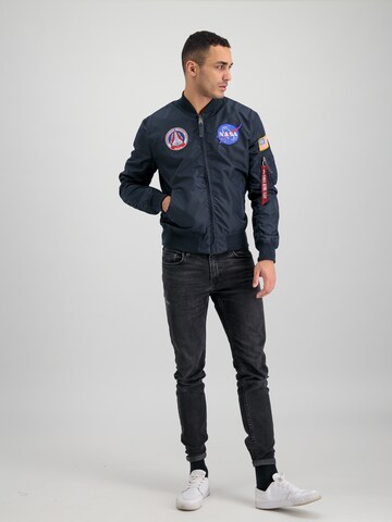 ALPHA INDUSTRIES Tussenjas 'MA-1 TT NASA Reversible II' in Blauw