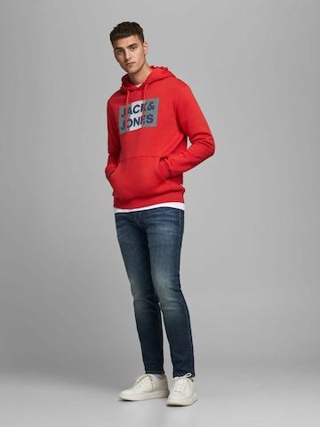 sarkans JACK & JONES Sportisks džemperis