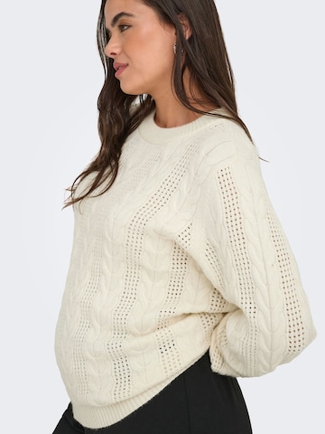 ONLY Carmakoma Pullover 'CARRubina' i hvid