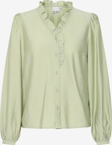 ICHI Blouse 'Laya' in Green: front