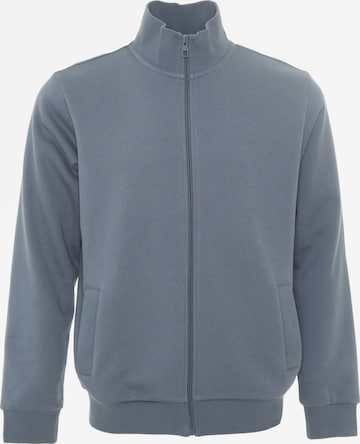 BIG STAR Zip-Up Hoodie ' DUNNOSER ' in Blue: front