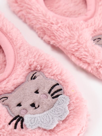Penti Sokken 'PENTI Mädchen Kitty Socken mit Katzenmuster' in Roze