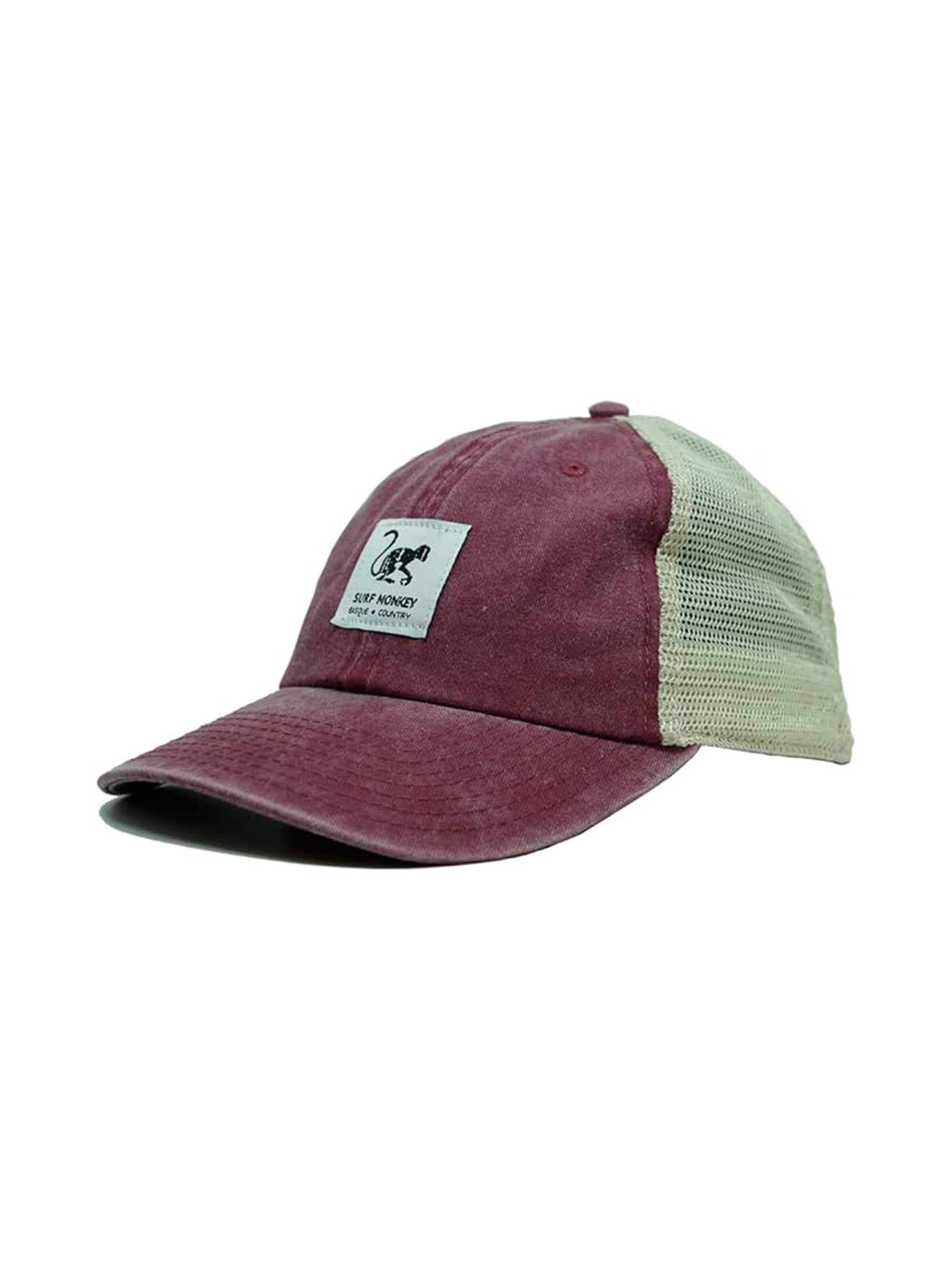 Surf Monkey - Gorra deportiva en rojo: frente