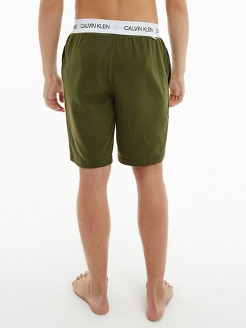 Regular Pantalon de pyjama Calvin Klein Underwear en vert