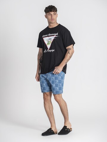 Gianni Kavanagh T-Shirt 'Le Voyage' in Schwarz