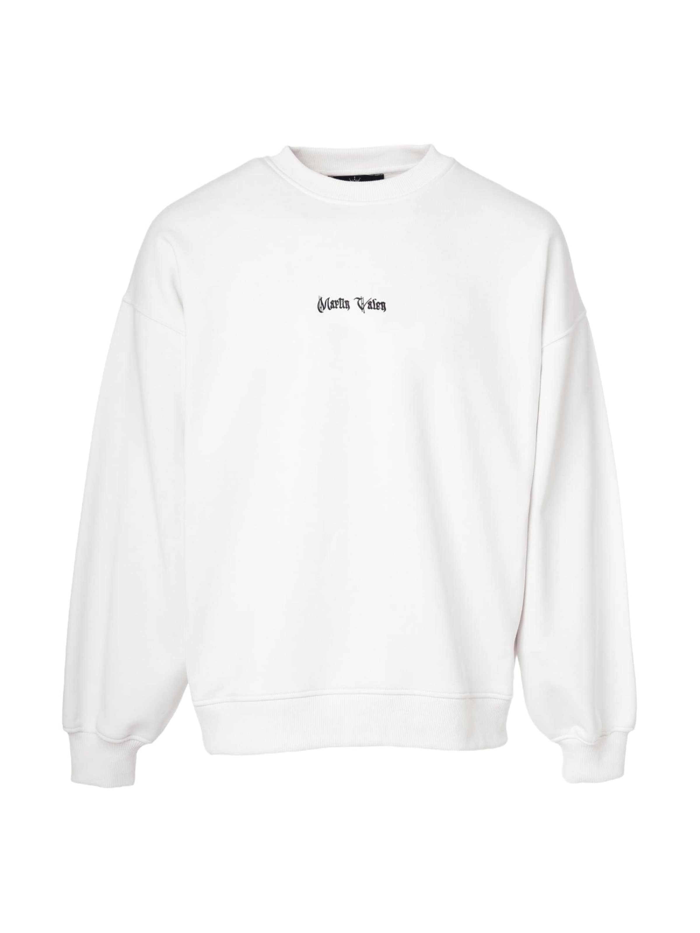 MARTIN VALEN Sweatshirt in Wit: voorkant