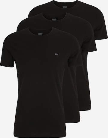 DIESEL - Camiseta en negro: frente