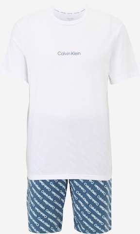 Calvin Klein Underwear Short Pajamas in Blue: front