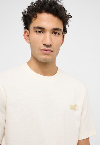 MUSTANG T-Shirt 'Austin' in Weiß