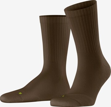 FALKE Socken 'Run Rib Crew' in Braun: Vorderseite