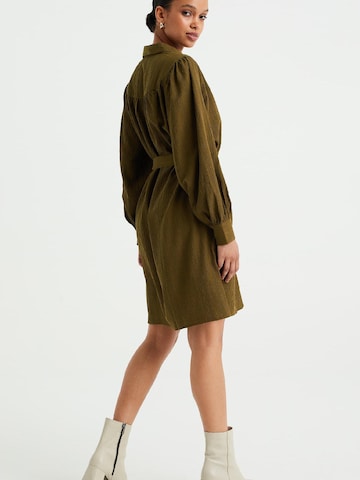 WE Fashion - Vestido camisero en verde