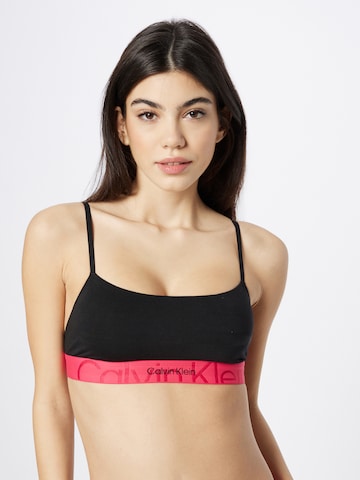 Bustier Soutien-gorge Calvin Klein Underwear en noir : devant