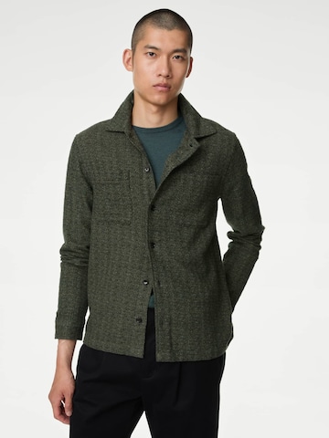 Fit confort Chemise Marks & Spencer en vert : devant