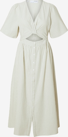 Robe-chemise 'VITTORIA' SELECTED FEMME en blanc : devant