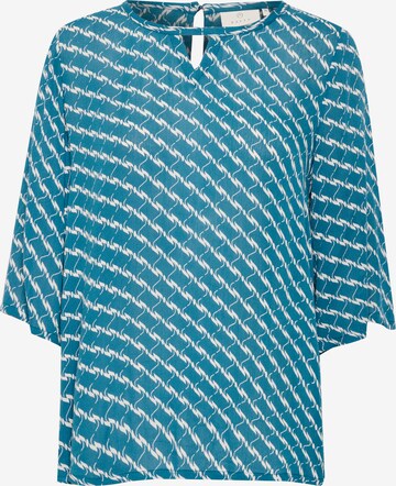 Kaffe - Blusa 'Marita' em azul: frente