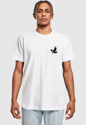 Maglietta 'Not Afraid' di Mister Tee in bianco: frontale