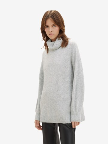 TOM TAILOR DENIM Pullover in Grau: predná strana