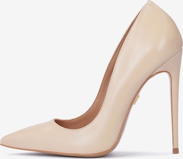 Kazar Pumps in Beige: front