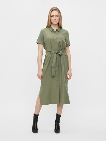 OBJECT Shirt Dress 'Isabella' in Green: front