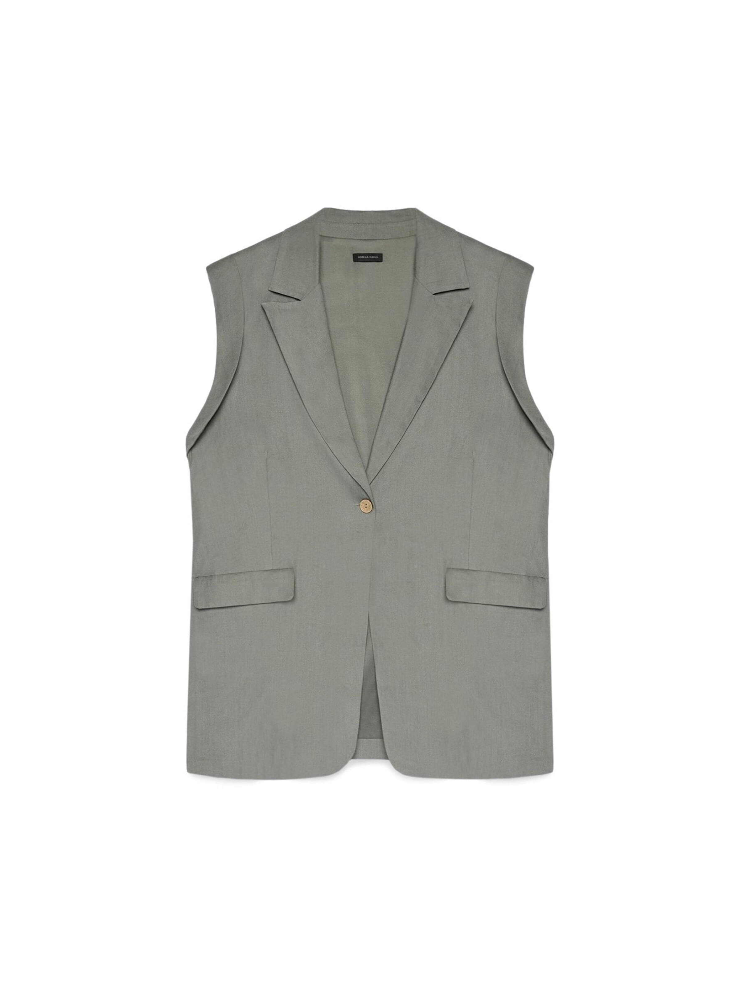 Gilet de costume Fiorella Rubino en vert : devant