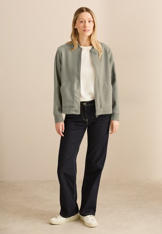 CECIL Blouson in Woll-Optik in Grün