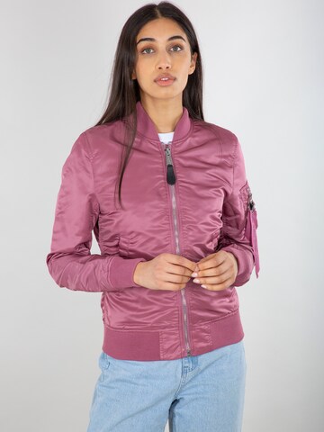 ALPHA INDUSTRIES Between-season jacket in Pink: front