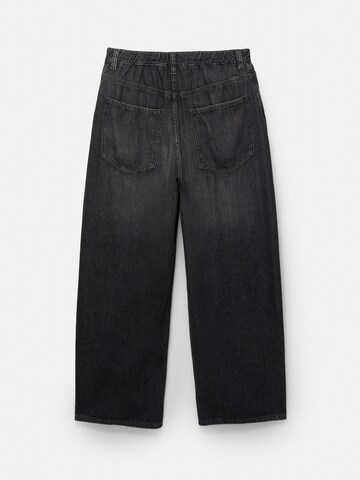 Pull&Bear Baggy Jeans in Zwart