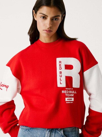 Red Bull Racing x Pepe Jeans Sweatshirt 'Red Bull Racing x Pepe Jeans' in Red