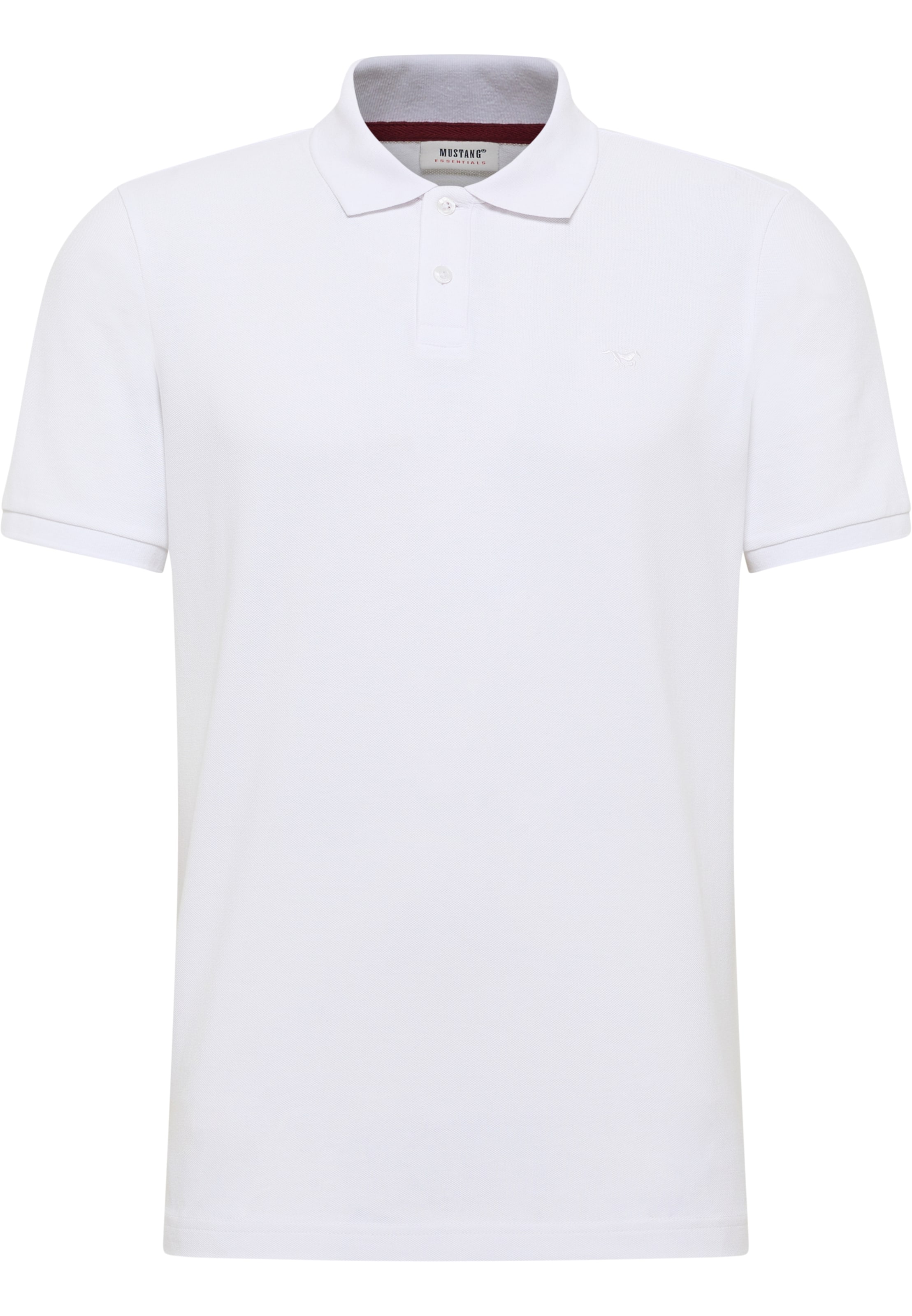 MUSTANG Poloshirt 'Palco' in Weiß: Vorderseite