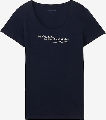 T-shirt TOM TAILOR en bleu : devant