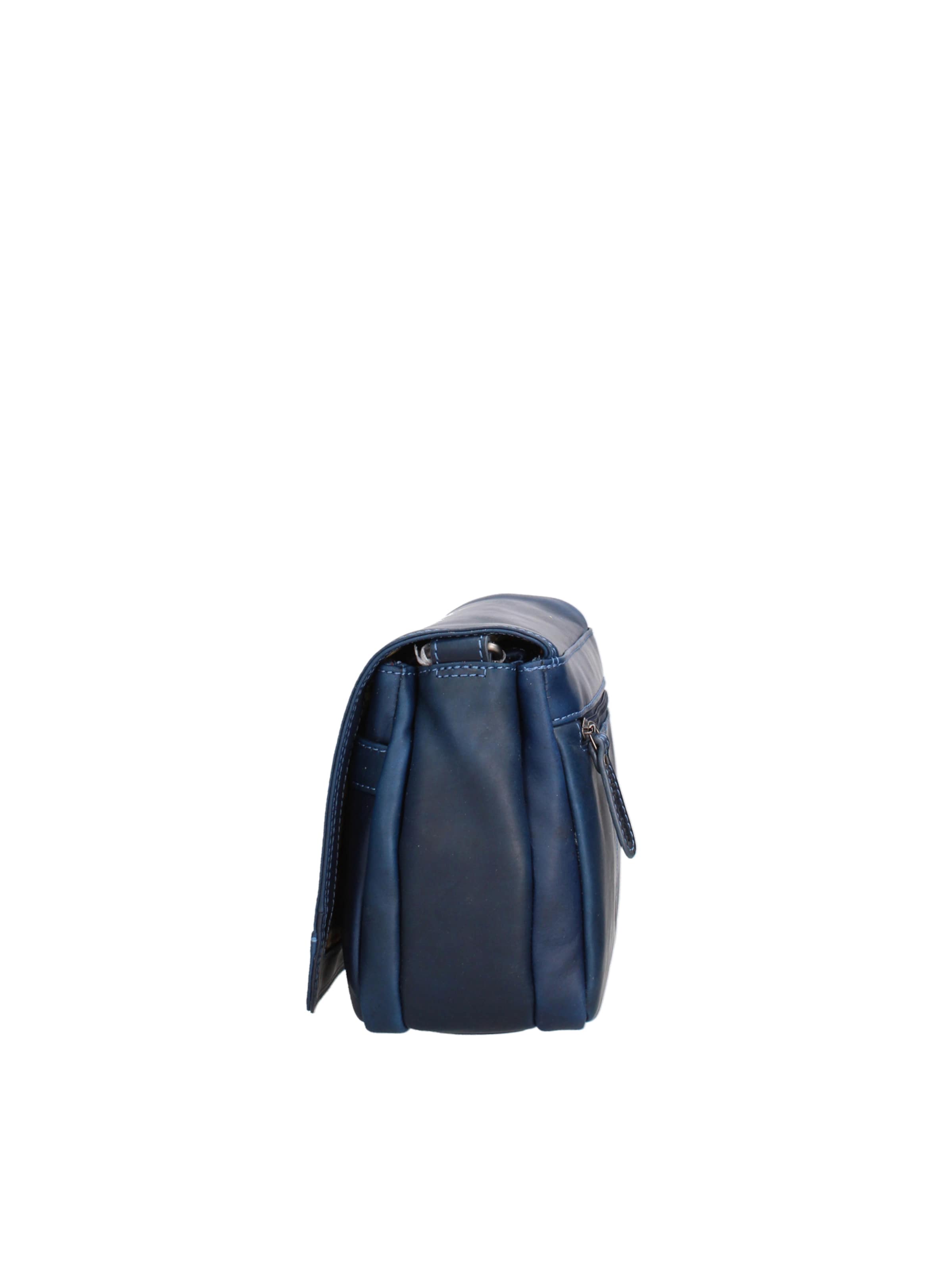 Borsa a tracolla 'Borsa a tracolla uomo vera pelle vitello ingrassato Hill Burry' di HILL BURRY in blu