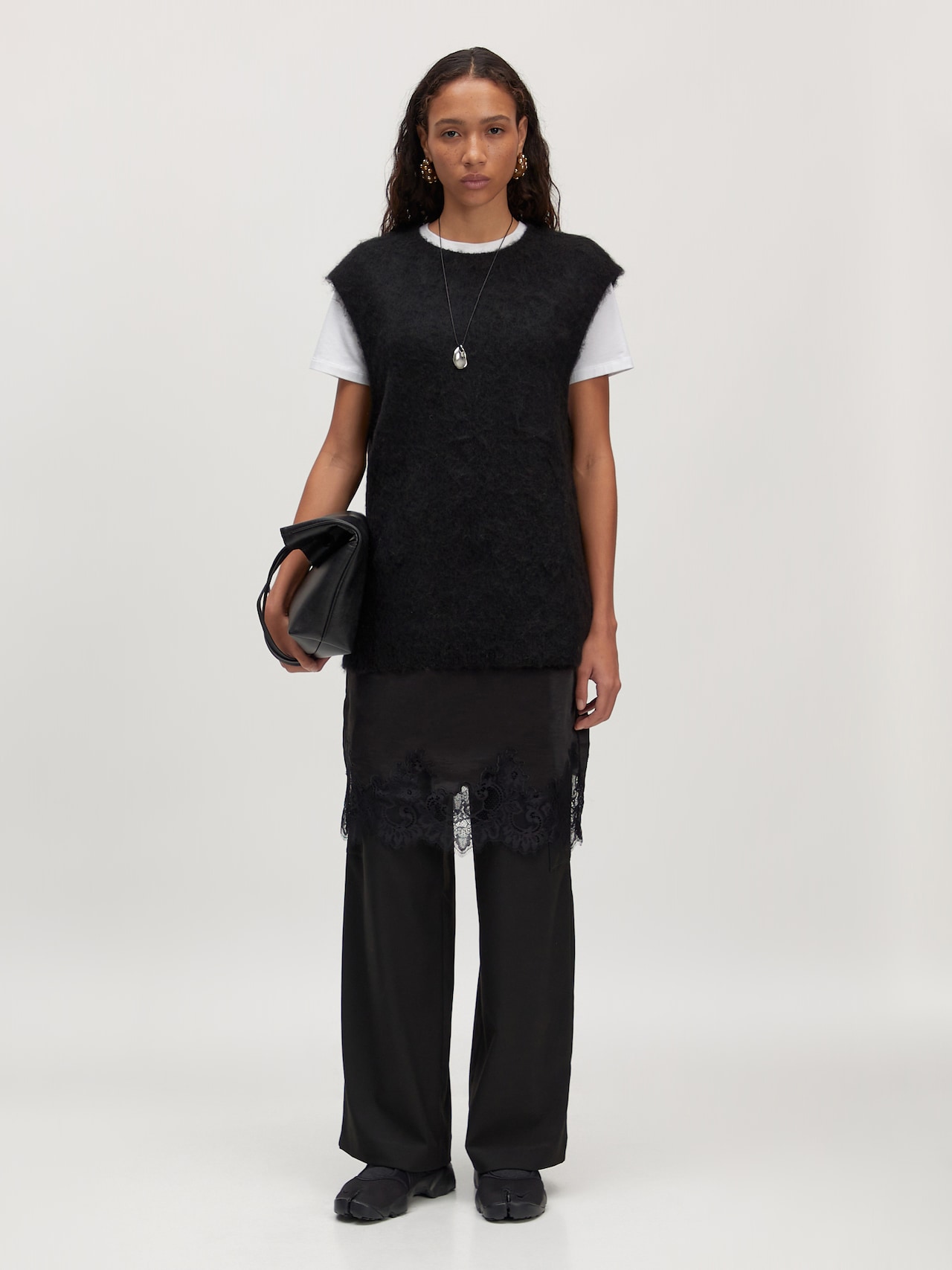 EDITED Produkte Pullunder aus Wollmix 'Thanya' schwarz