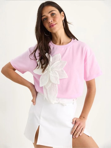 Bianco Lucci - Camisa em rosa: frente