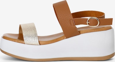 CAFè NOIR Sandalen in gold, Produktansicht