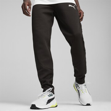 PUMA Slim fit Sports trousers 'Evostripe' in Black: front