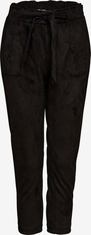 FRESHLIONS Slim fit Pleat-Front Pants 'Adley' in Black: front