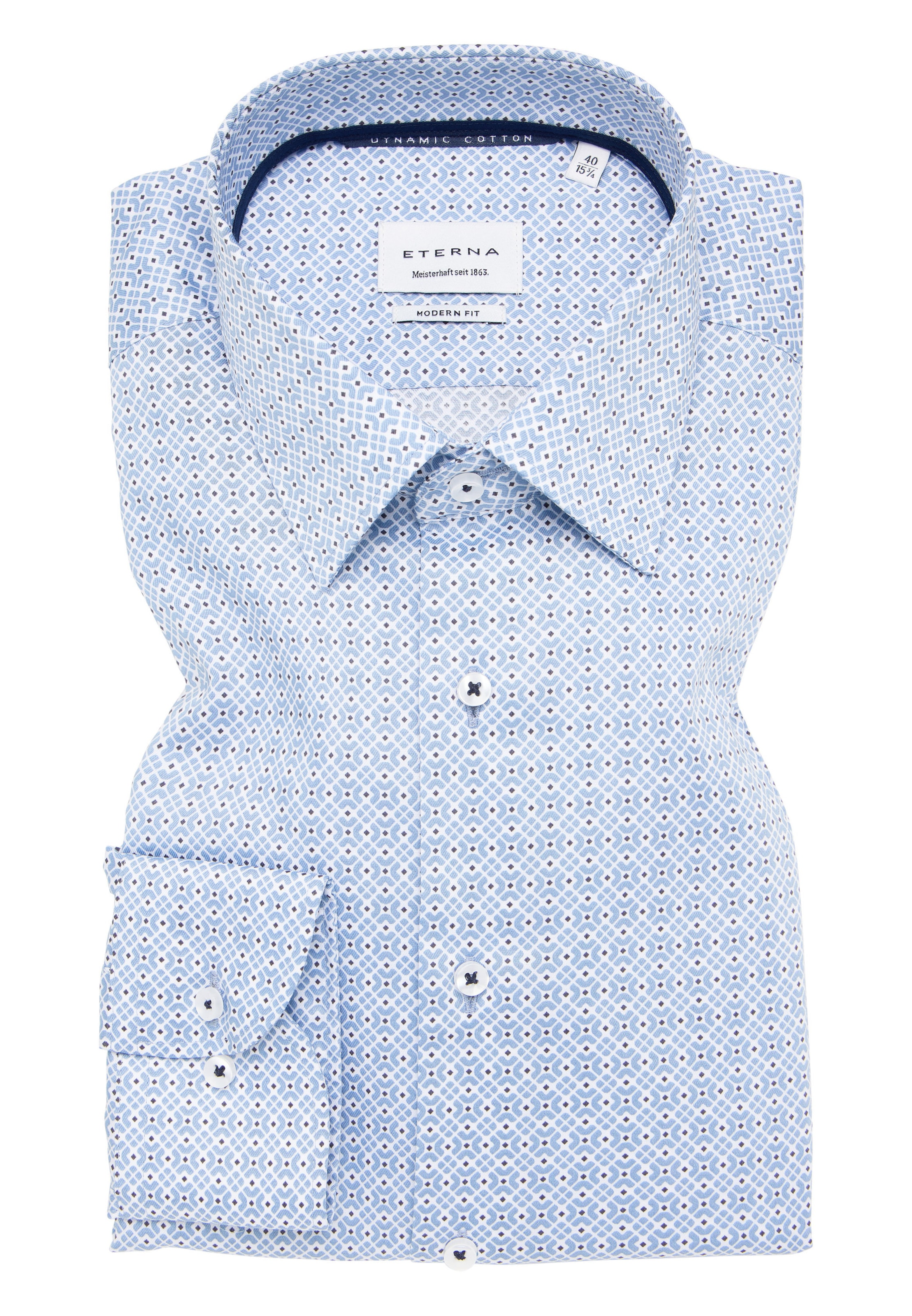 ETERNA Regular Fit Hemd in Blau