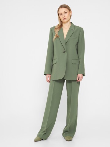 modström Loose fit Pleated Pants 'Gale' in Green