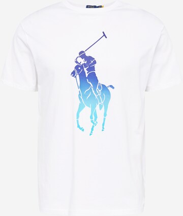 T-Shirt Polo Ralph Lauren en blanc : devant