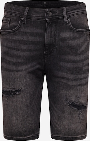 River Island Regular Jeans in Zwart: voorkant