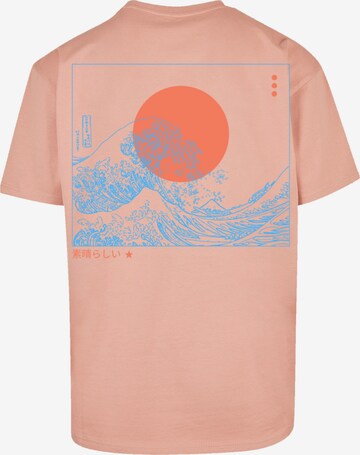 F4NT4STIC Shirt 'Kanagawa' in Oranje