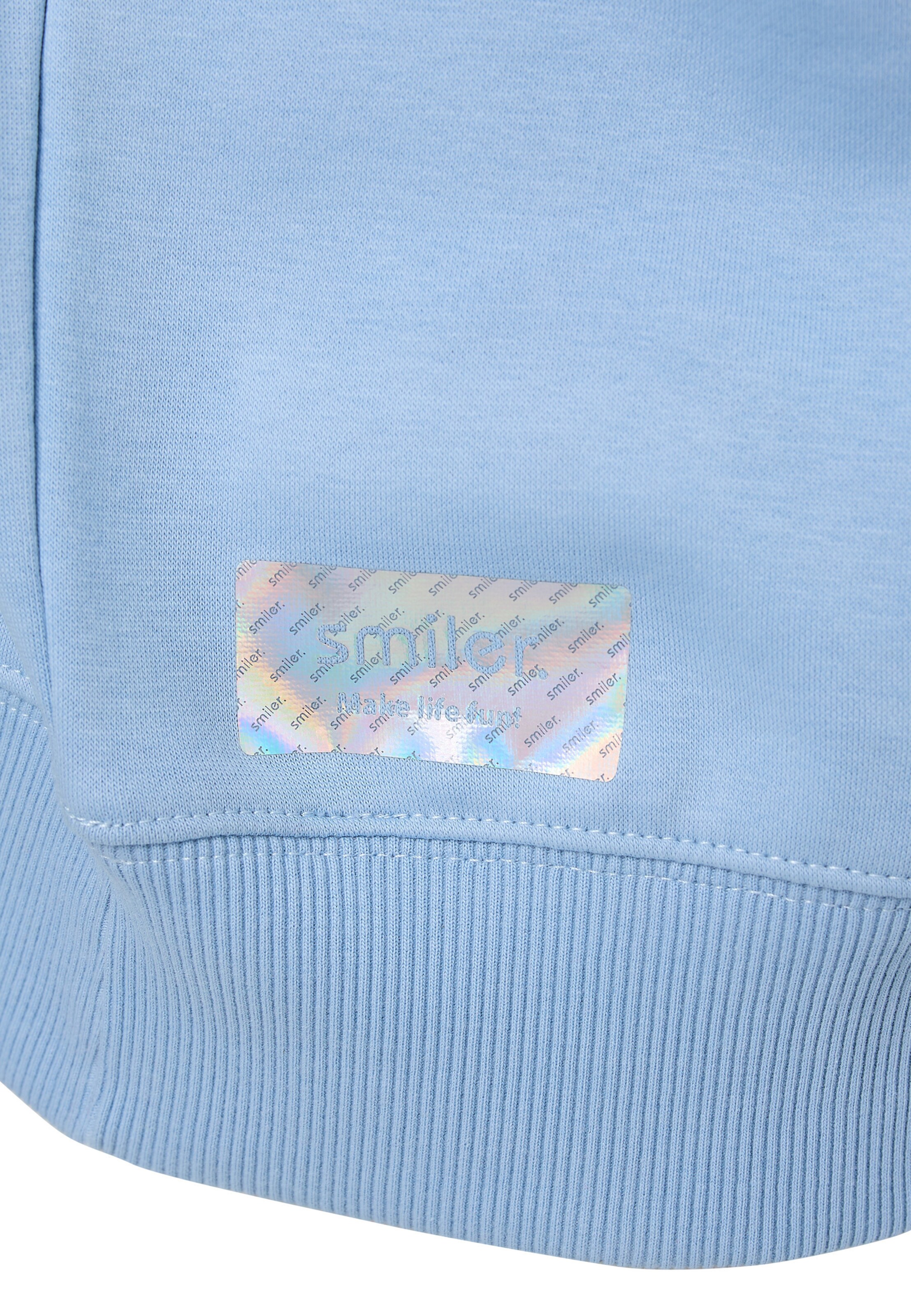 smiler. Sweatshirt 'Happy' in Blau