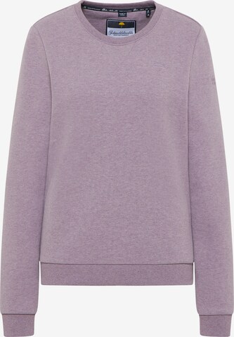 Sweat-shirt Schmuddelwedda en violet : devant