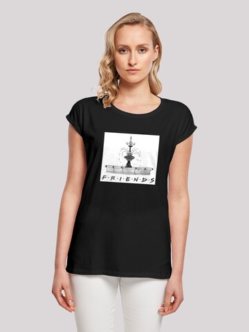 F4NT4STIC Shirt 'Friends TV Serie Fountain' in Black: front