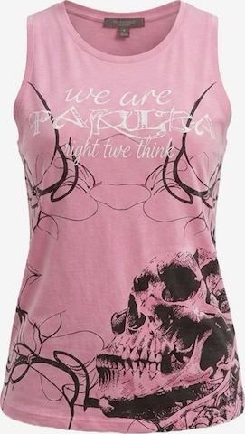 Yakuza Top 'Pareidolia' in Pink: front