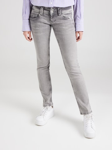 Coupe slim Jean Pepe Jeans en gris : devant