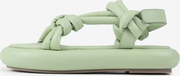 BRONX Sandals in Green: front